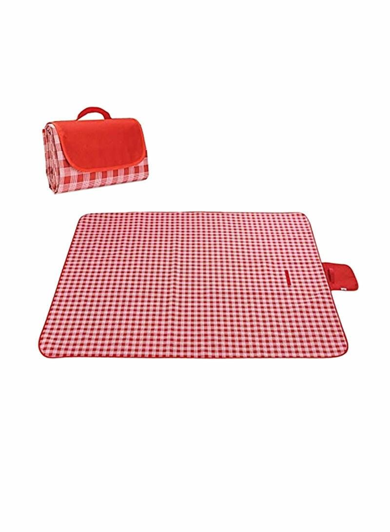 BLOOMING TIME Picnic Mat Plaid Camping Hiking Mat Portable Waterproof Beach Blanket Outdoor Dustproof Mat Korean Style Folding Camping Mat