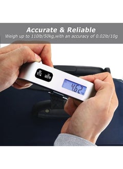 Lukadah Digital Hanging Luggage Scale-Portable Handheld Baggage Scale For Travel Suitcase,Scale For Traveling With Lcd Display 50Kg/110Lb  - Image 4