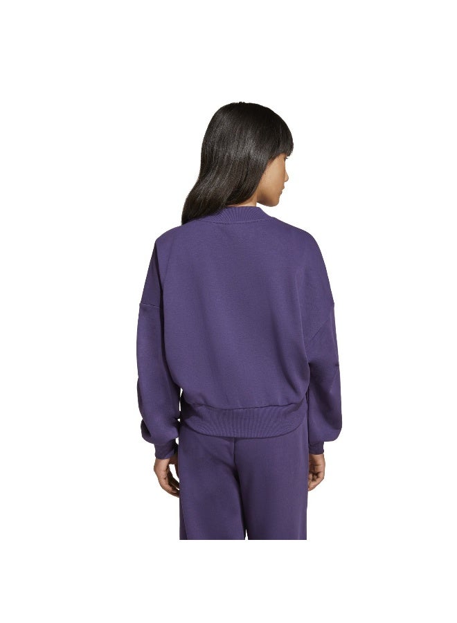 Adidas Jg Clgt Ft Swt Purple Training Sweatshirts For Junior 7-8Y - Image 3