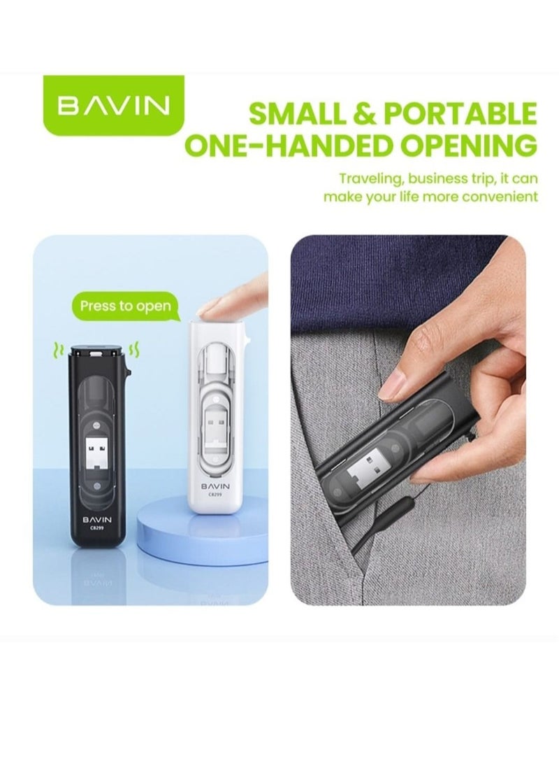 BAVIN CB299 Multifunctional Data Cable Storage Box For Travel Essentials Support 60W Fast Charge - Image 5