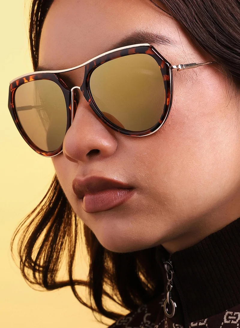 Haute Sauce Brown Lens Oversized Sunglass
