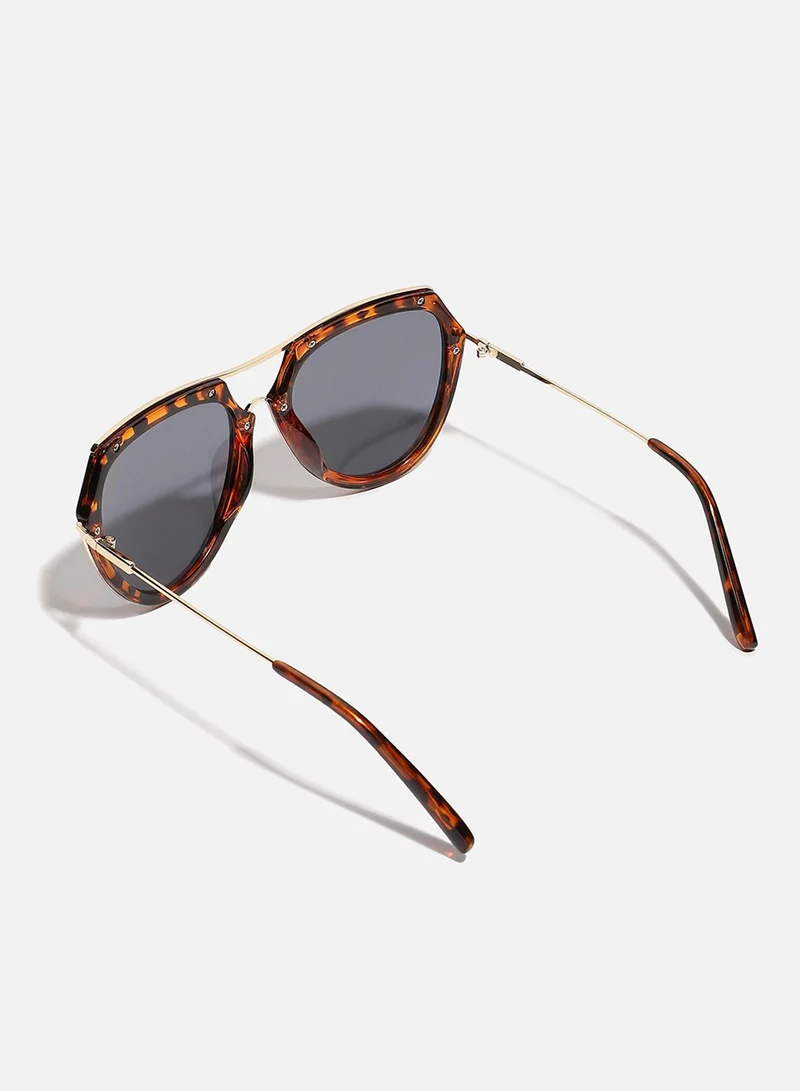 Haute Sauce Brown Lens Oversized Sunglass