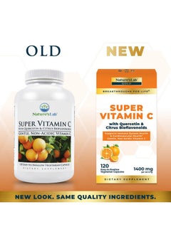 Nature's Lab Nature’S Lab Gold Super Vitamin C 1000Mg Immune System Support Contains Bioflavonoids Complex & Quercetin Nonacidic Nongmo Gluten Free Vegan 120 Capsules (2 Month Supply)  - Image 3