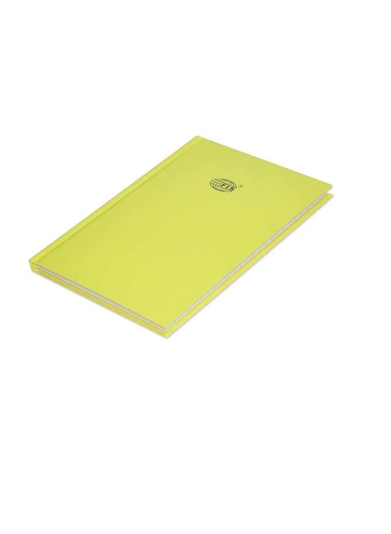 FIS FSNBA5N363 Single Line Neon Hard Cover Notebook 5-Pieces, A5 Size, Yellow - Image 1