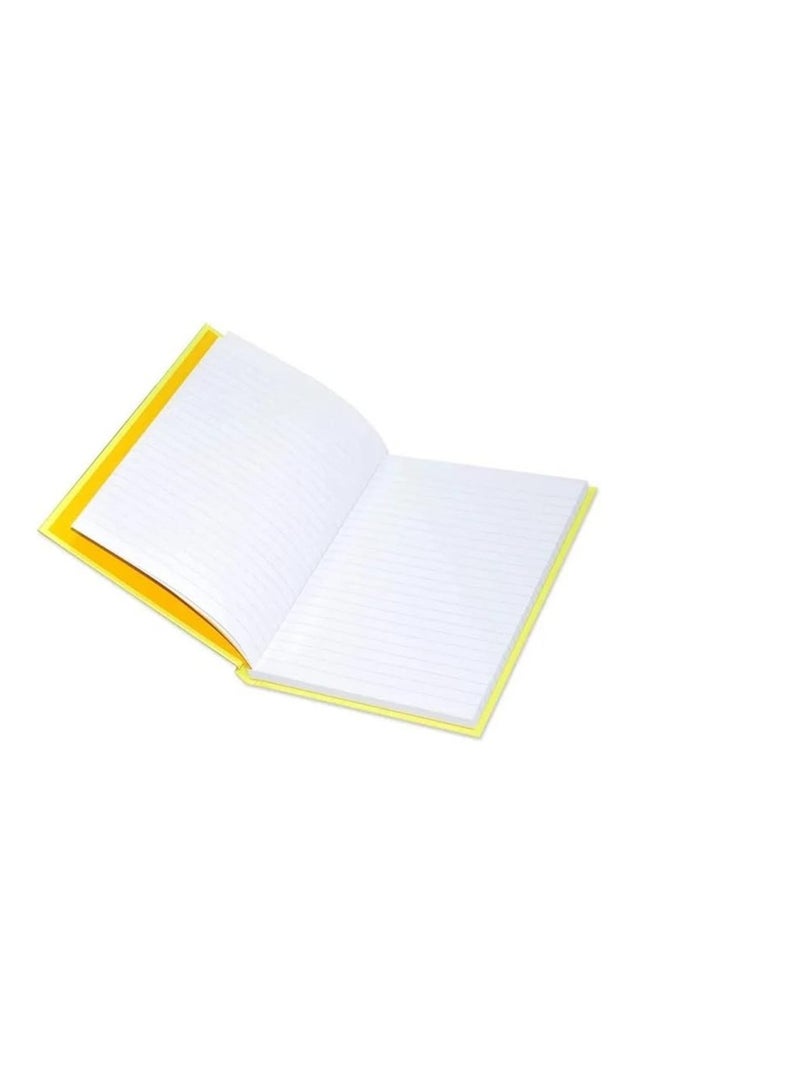 FIS FSNBA5N363 Single Line Neon Hard Cover Notebook 5-Pieces, A5 Size, Yellow - Image 2