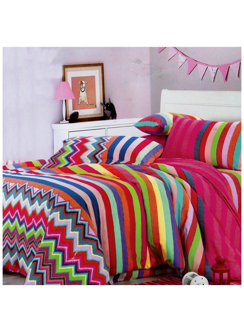 Family Bed quilt set 100% Cotton 2 pieces size 180 x 240 cm Model 1005 from Family Bed  - Image 1