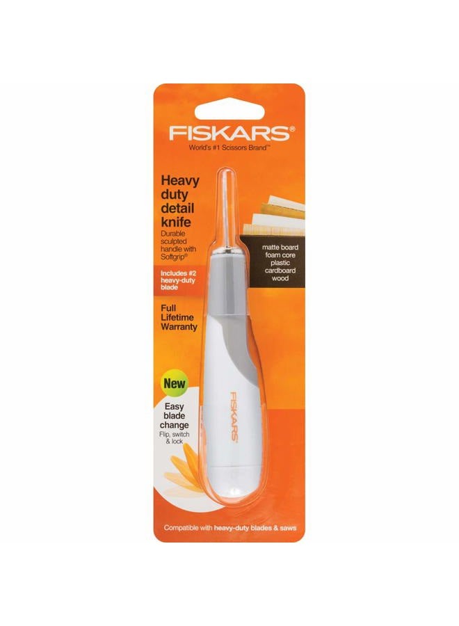 Fiskars Crafts Easy Change Detail Blade, Heavy Duty Knife w/#2, Multicolor - Image 1