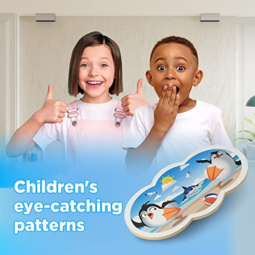 INFIDEZ 360 Degree Rotation Cute Penguin Wooden Balance Board Kids With Crossed Base, Balance Wobble Board For Balance, Balance Board Toddler Supporter, Balance Boards for Stability and Core Training - Image 4