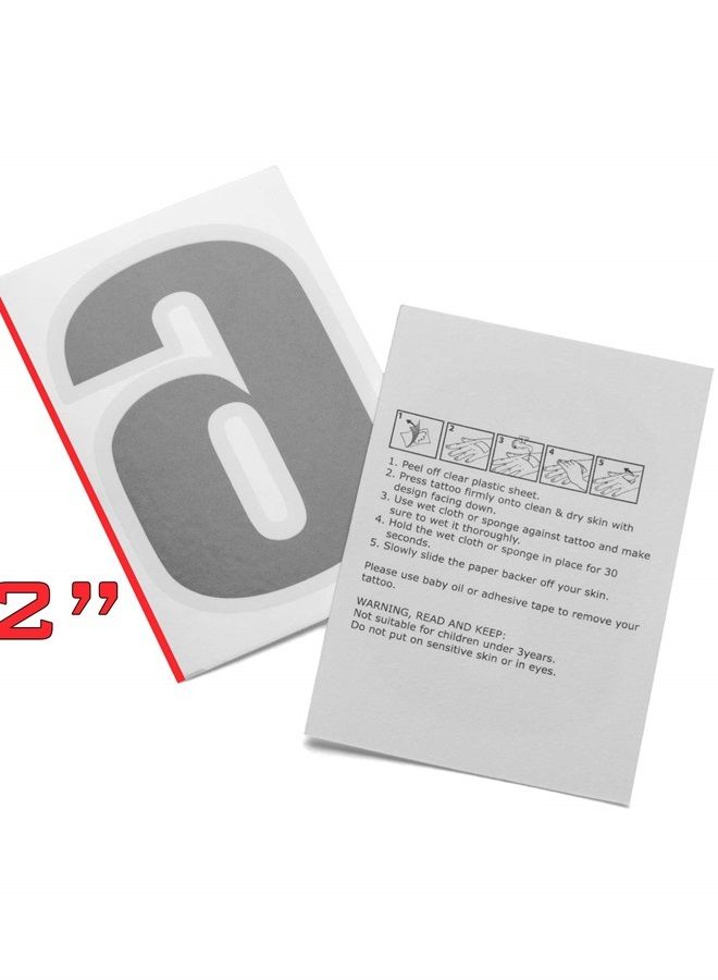 SLS3 Temporary Race Number Tattoo | Temporary Tattoos Numbers Pack of 100 | Ideal For Triathlon | Running | Cycling (100) - Image 4