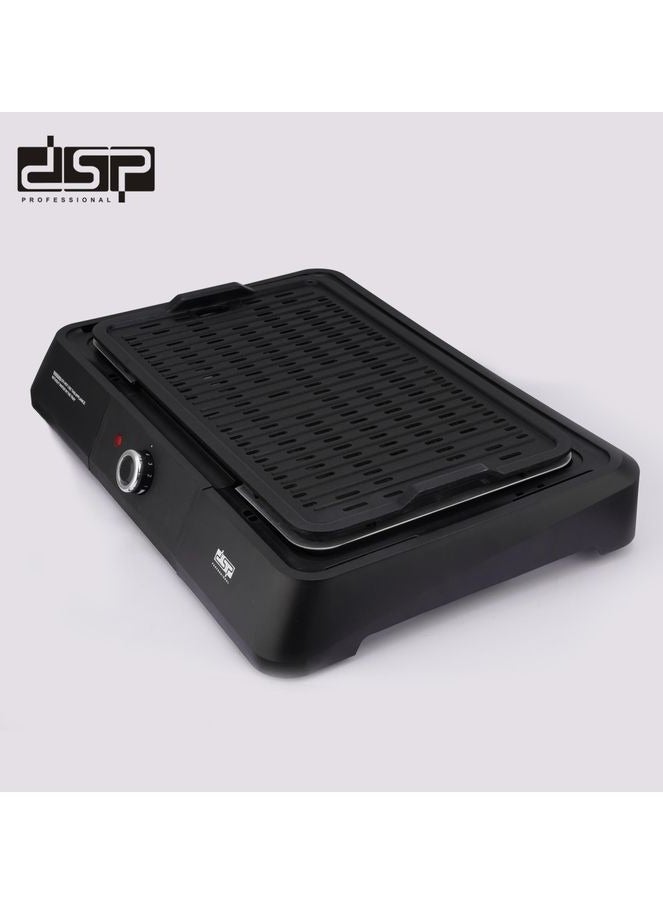 دي اس بي DSP KB1083 مقلاة شواء كهربائية احترافية غير لاصقة بقدرة 1600 وات باللون الأسود  - Image 4