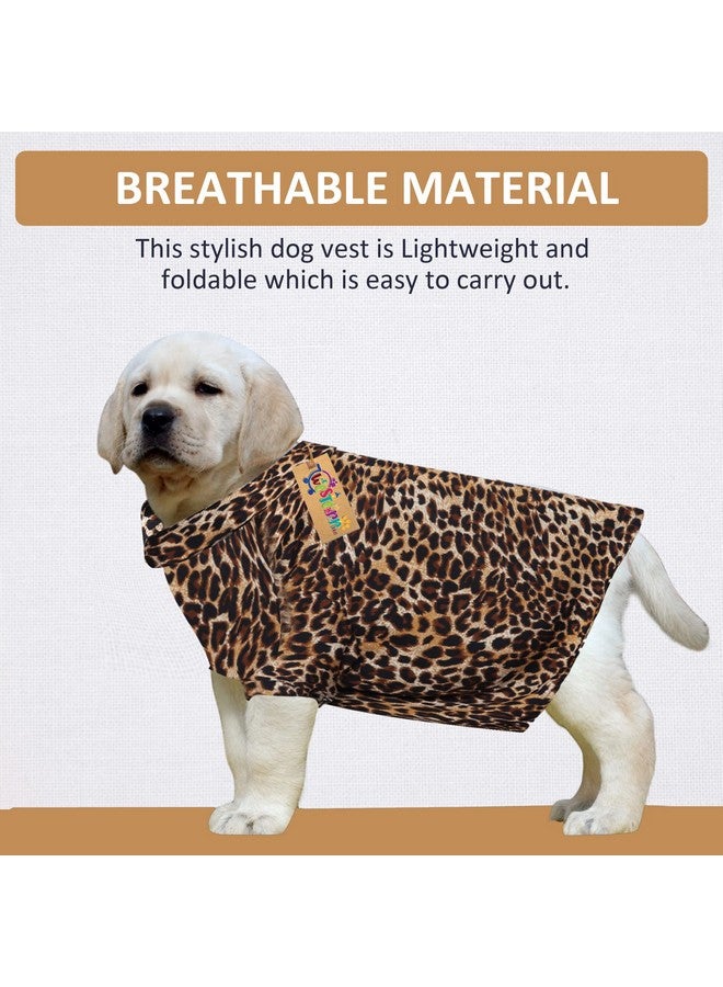 Western Era Super Soft Trendy Printed Shirt, Ultra Comfort Dog Apparel, Cotton Printed Breathable Basic Vest Dog Shirt, Cute Lightweight Thin Shirt For Your Furies (Medium - 16 Inch) (Cheetah Print) - Image 3