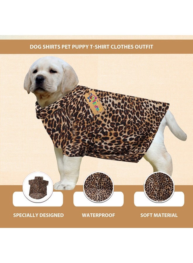 Western Era Super Soft Trendy Printed Shirt, Ultra Comfort Dog Apparel, Cotton Printed Breathable Basic Vest Dog Shirt, Cute Lightweight Thin Shirt For Your Furies (Medium - 16 Inch) (Cheetah Print) - Image 2