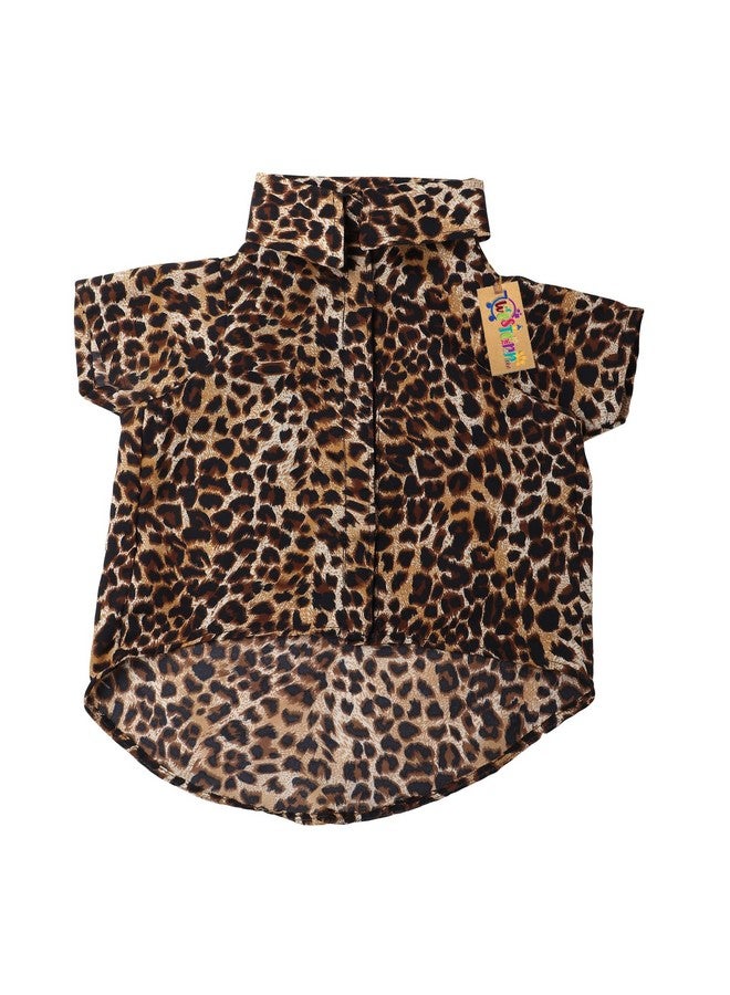 Western Era Super Soft Trendy Printed Shirt, Ultra Comfort Dog Apparel, Cotton Printed Breathable Basic Vest Dog Shirt, Cute Lightweight Thin Shirt For Your Furies (Medium - 16 Inch) (Cheetah Print) - Image 5