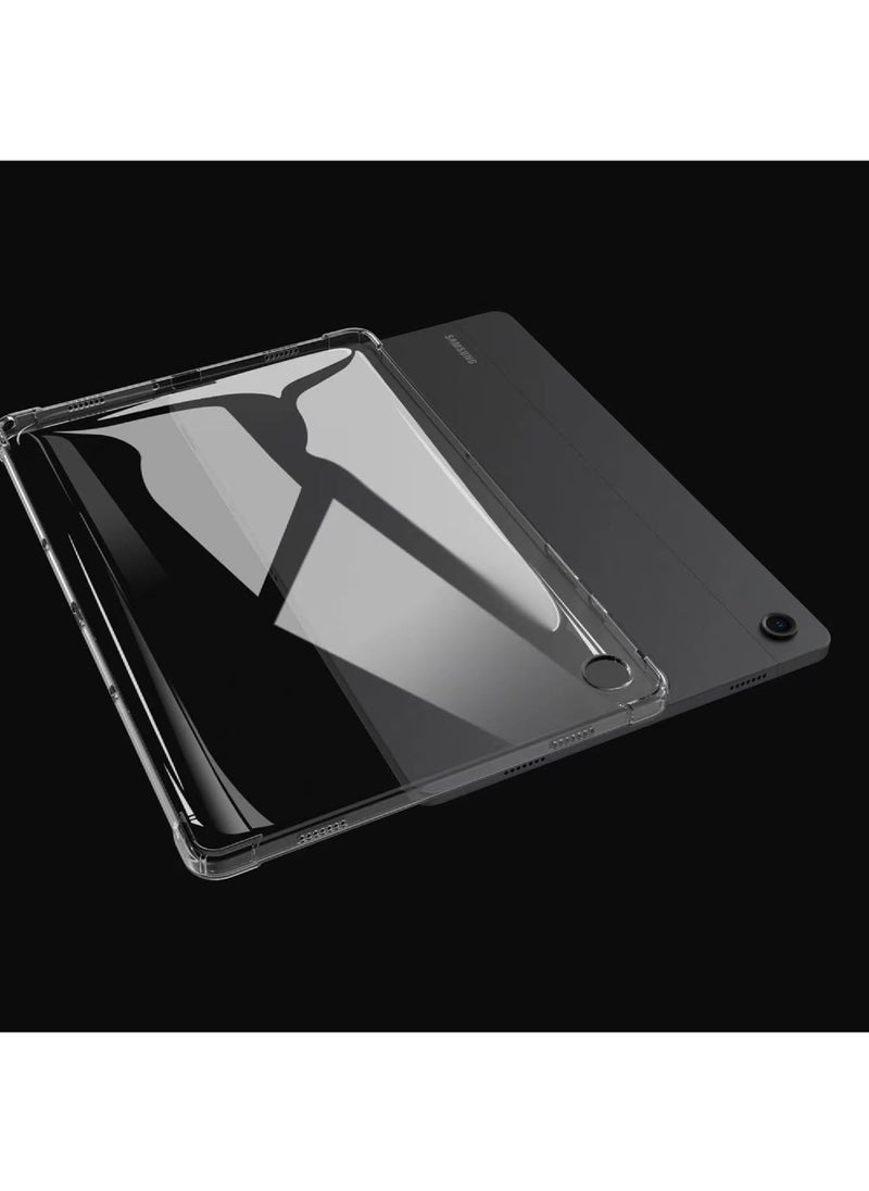 Rock Pow - Clear Back Case for Samsung Galaxy Tab A9 Plus 11 Inch Tablet 2023 (SM-X210/X216/X218) Ultra Thin Lightweight Transparent Soft Flexible TPU Shockproof Bumper Cover for Galaxy Tab A9+ - Image 1