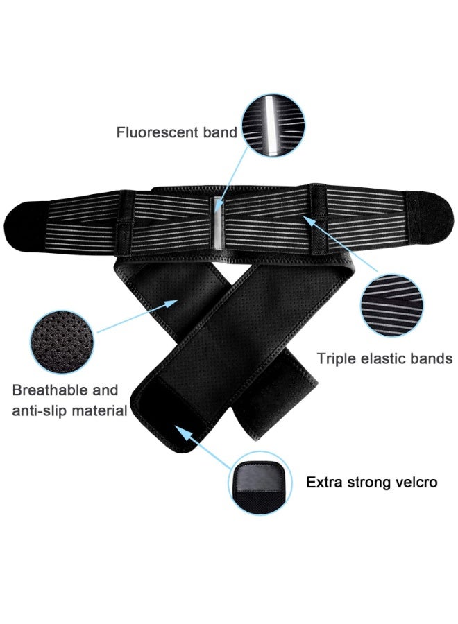 Bukela Sacroiliac Hip Belt, Hip Support Brace, SI Joint Pelvic Support for Women and Men, Anti-Slip Trochanter Brace, SI Joint Belt for Sciatica Nerve, Pelvic, Lower Back and Lumbar Pain Relief - Image 3
