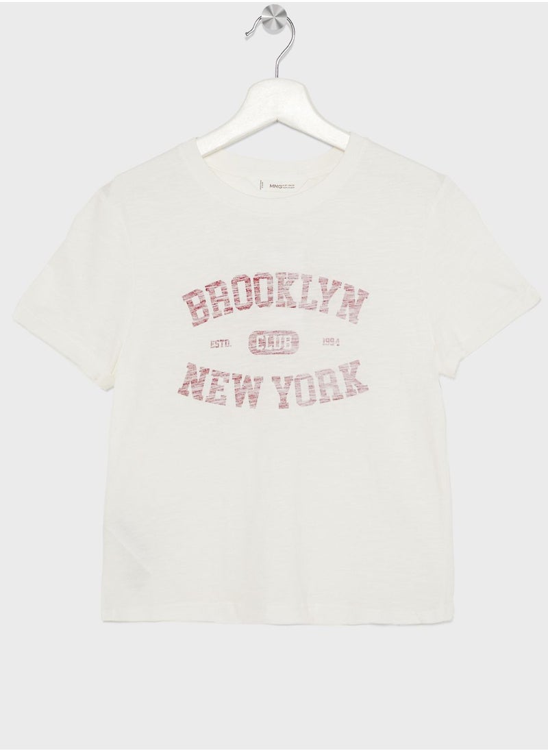 MANGO - Youth Graphic T-Shirt - Image 1
