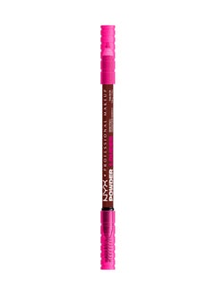 NYX PROFESSIONAL MAKEUP Powder Louder, Brow Pencil, 12Hr Wear, Buildable Micro-Fibers, Black Cherry  - Image 4