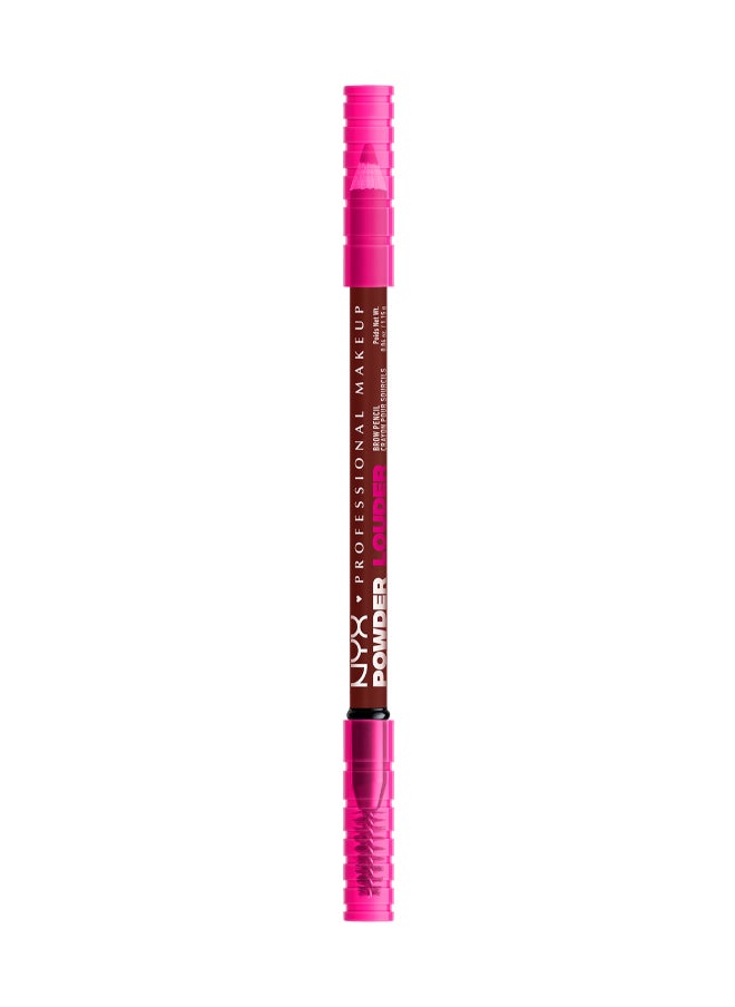 NYX PROFESSIONAL MAKEUP Powder Louder, Brow Pencil, 12Hr Wear, Buildable Micro-Fibers, Black Cherry  - Image 4