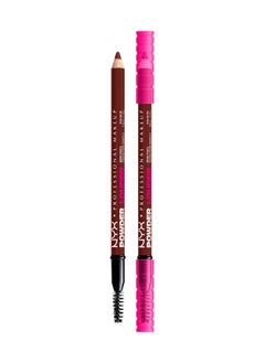 NYX PROFESSIONAL MAKEUP Powder Louder, Brow Pencil, 12Hr Wear, Buildable Micro-Fibers, Black Cherry  - Image 2