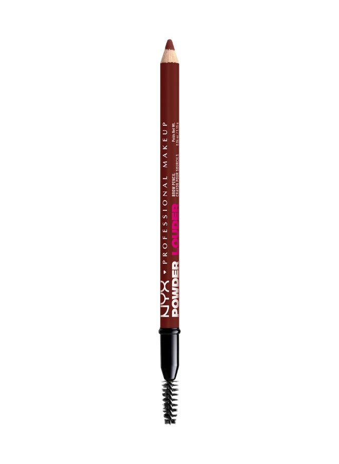 NYX PROFESSIONAL MAKEUP Powder Louder, Brow Pencil, 12Hr Wear, Buildable Micro-Fibers, Black Cherry  - Image 1