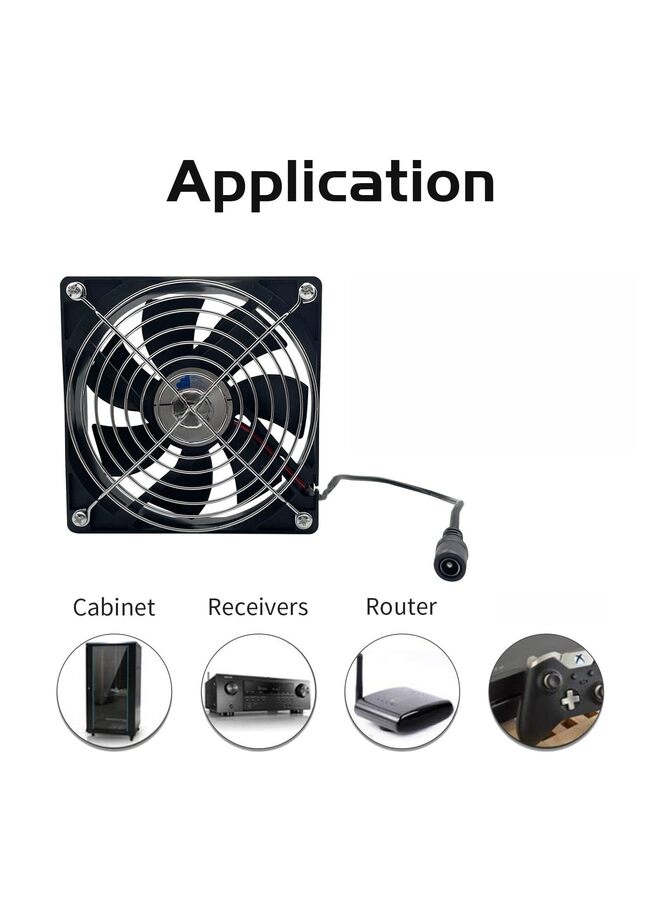 Computer Fan with Plug-120mm 120V 110V 220V with Variable Speed Controller Muffin Axial loanword 12V Case Cooling Small USB Fan for Cabinet Doorway Receiver - Image 4