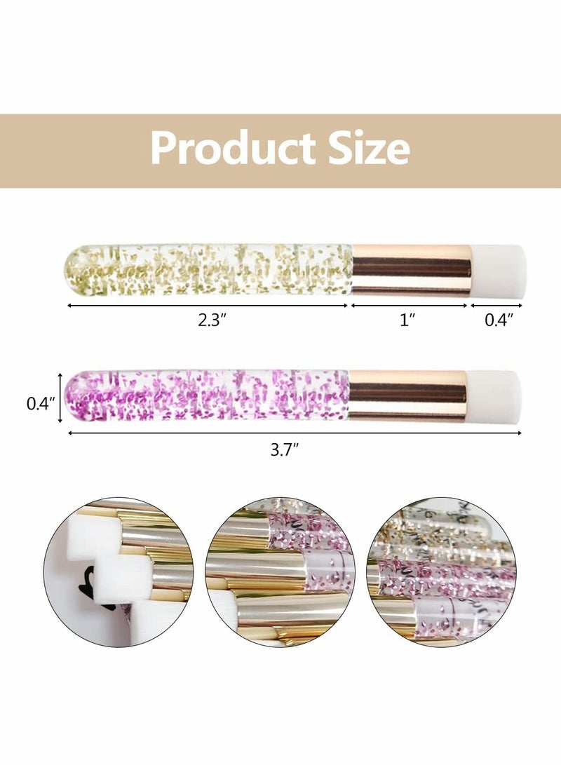 Excefore 10pcs Lash Shampoo Brush, Eyelash Brushes Eyelash Extension Cleanser Brush Nose Pore Deep Cleaning Brush for Women Girls Facial Cleaning - Image 4