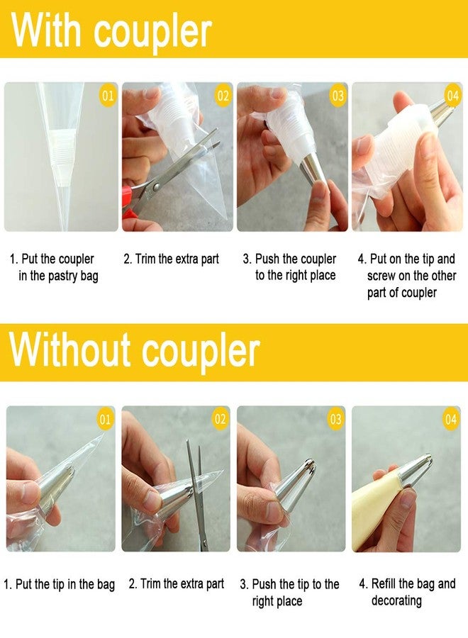 Gexolenu 100pcs Extra large anti-burst piping bags, disposal pasty bags for cake and buttercream frosting, cupcake baking, decorating icing, thick, non-slip for all size tips and couples (18 inch), Gexolenu - Image 5