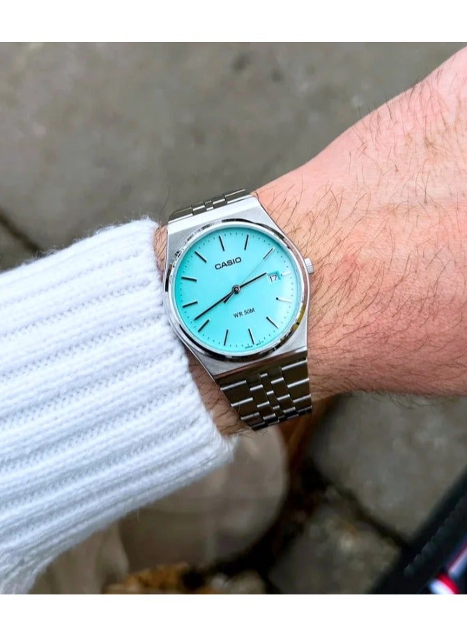 CASIO Standard Analog Stainless Steel Blue Dial Quartz MTP-B145D-2A1VEF Mens Watch - Image 3