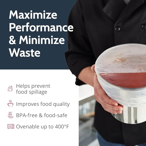 PanSaver Disposable Clear Full Pan Covers for Shrink Tight Food Storage & Easy Transportation - Commercial Food Cover (34 x 7 IN, 50 Pack) - Image 4