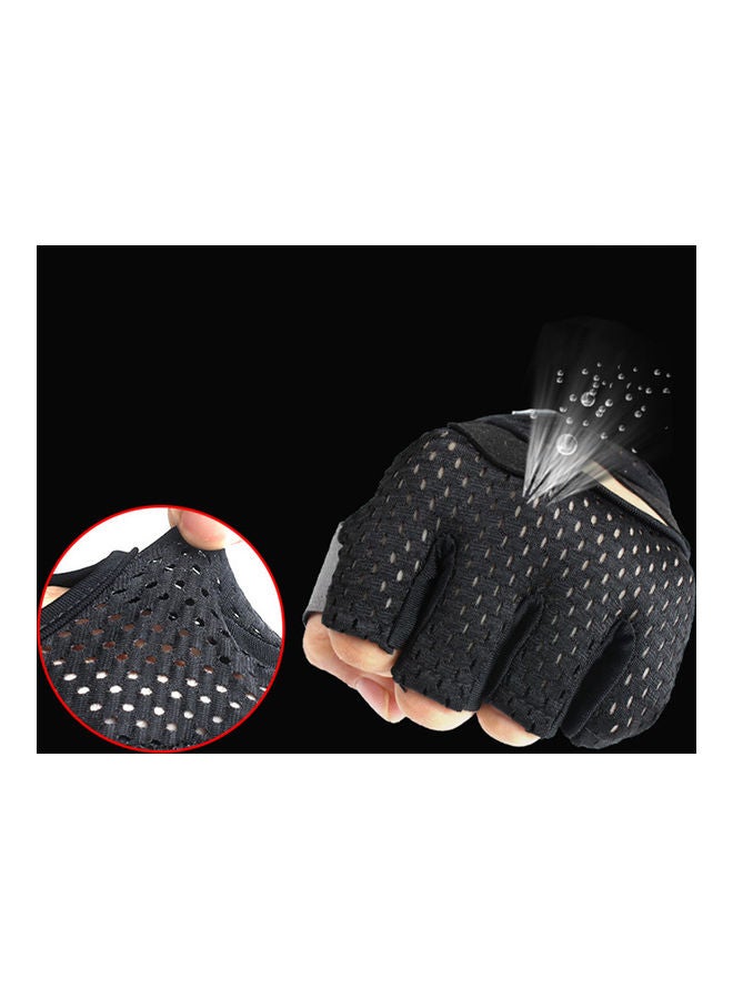 Generic Pair Of Breathable Half Finger Gloves M  - Image 5