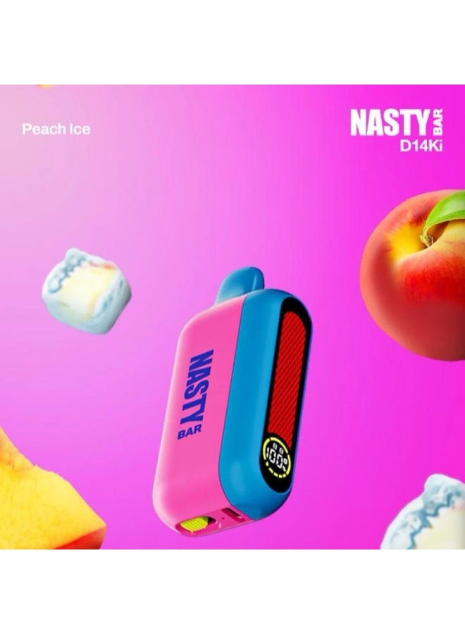 nasty Disposable Vape Peach ICE 14000 Puffs 5mg - Image 3