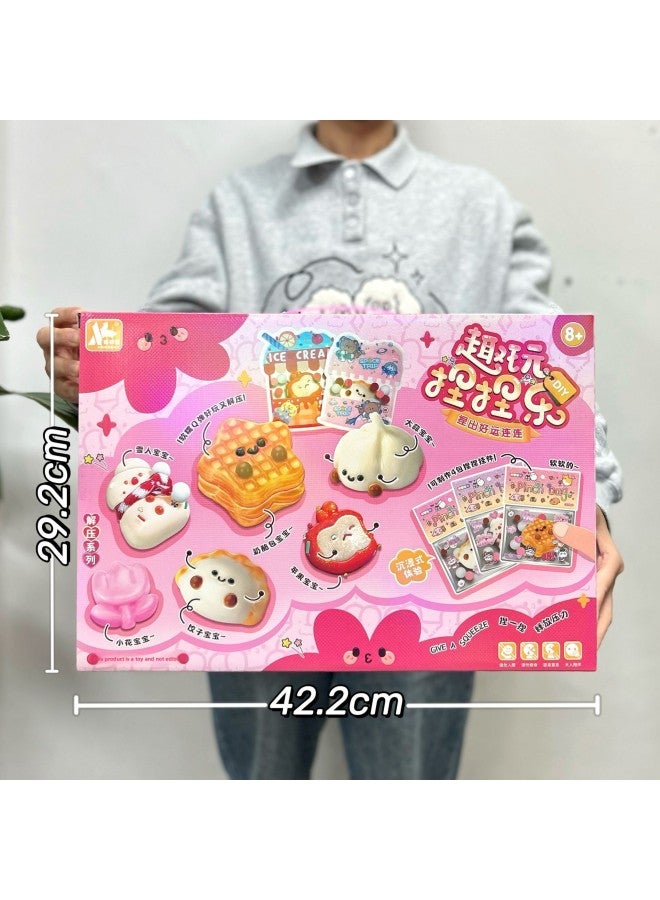 Children And Girls Toys Simulation Kitchen Play House Toys Suit Educational Toys Training Institutions Renewal Gifts-Specifications:0257-67 Gourmet Pinch Fun 【big Gift Box】 - Image 1
