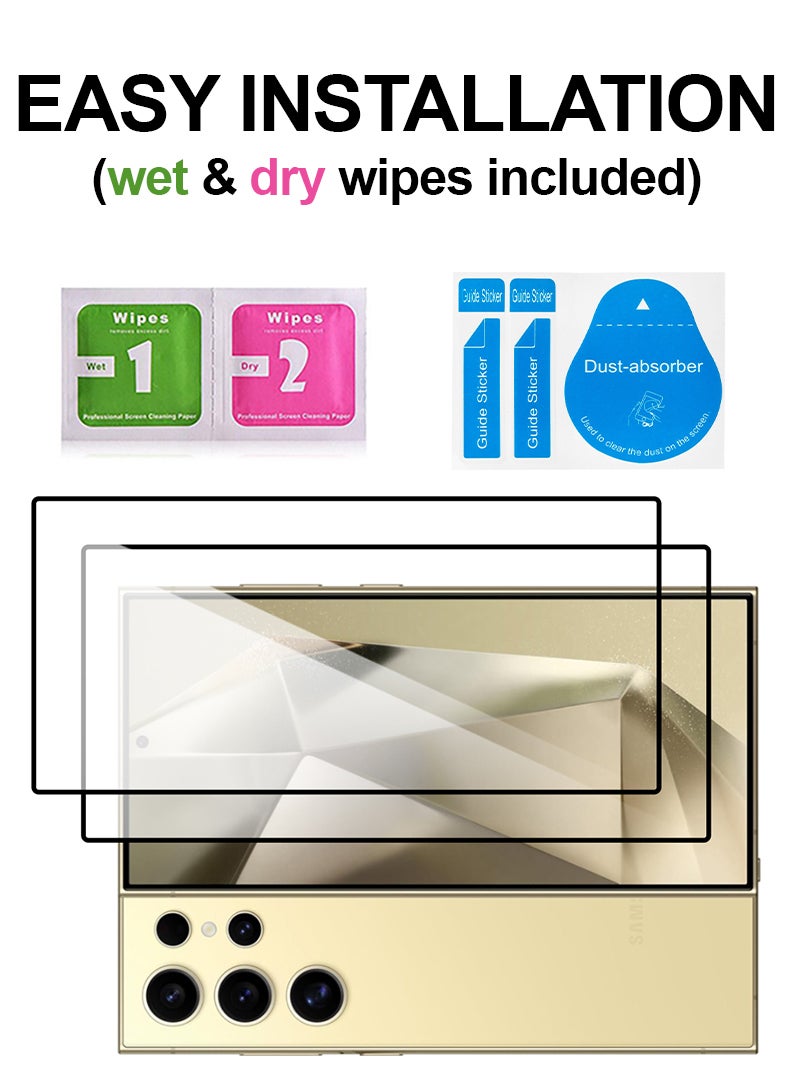 Theodor Pack of 2 Tempered Glass Screen Protector With 9H hardness For Samsung Galaxy S24 Ultra - Image 3