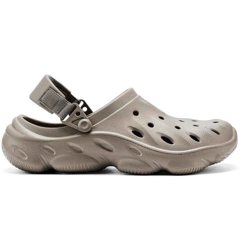 VIFUUR Unisex-Adult Clogs Comfortable Lightweight with Arch Support Slip On Garden Shoes for Women and Men,Light Gray,9.5-10 Women/8-8.5 Men - Image 2