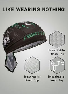PYC Skull Cap Cooling Sweat Wicking Helmet Cycling Hat Head Bandana Summer Caps,Sweat Wicking Beanie Cap,Helmet Liner,Outdoor Sports Cap  - Image 2