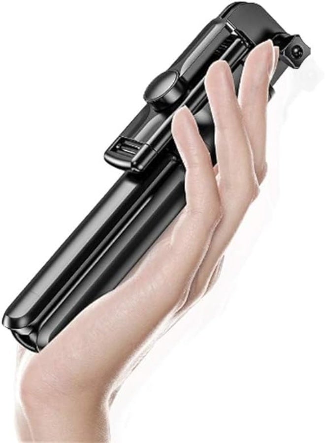 Foldable Phone Tripod & Selfie Stick with Full LED Ring Light and Bluetooth Remote - Lightweight, Portable, and Easy-to-Use for TikTok, Vlogging & HD Videos - Image 4