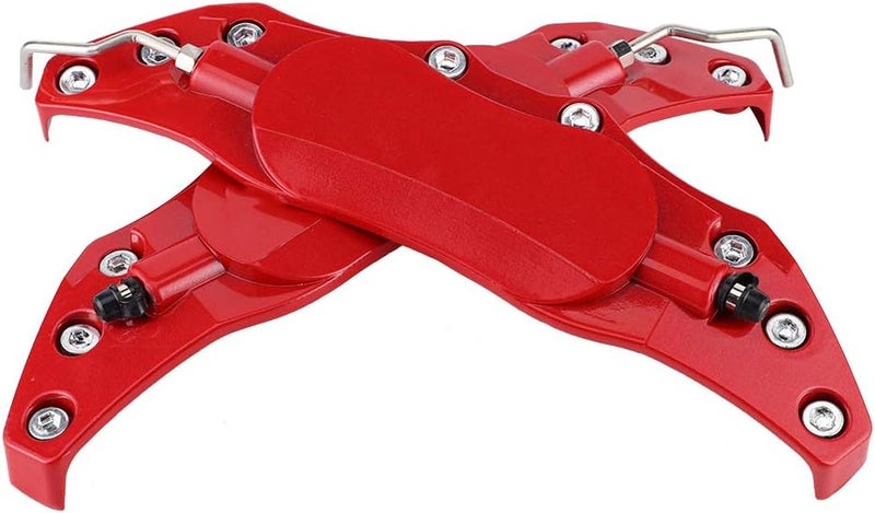 Eujgoov Red Brake Caliper Covers - Universal Fit, Aerospace-Grade Aluminum, Easy Installation - Image 1