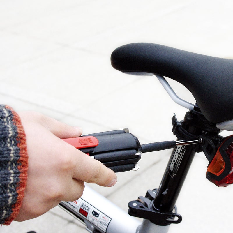 Apollo Tools Original Mr. 7-Hands, Multi Screwdriver Hand Tool, All In One Patented Screwdriver, 8 Screwdrivers in 1 Tool with Worklight and Flashlight - Red - DT1719 - Image 5