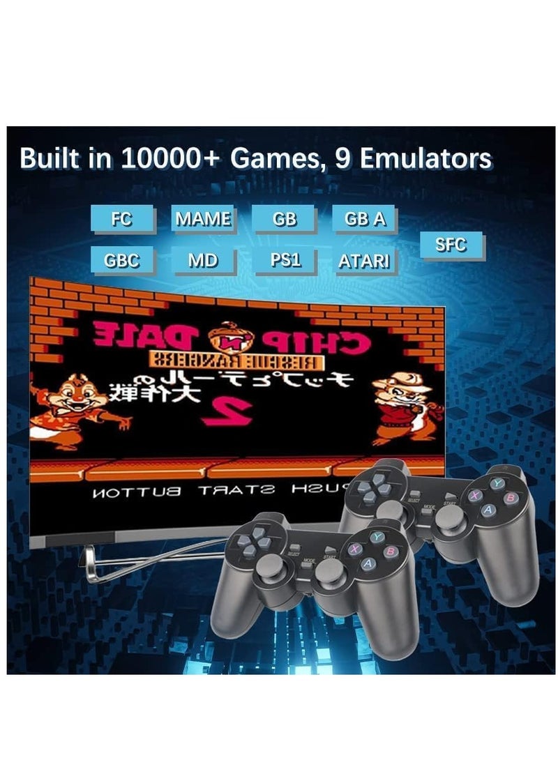 ELTRAZONE wireless retro game console, plug and play video games 4k hdmi output for tv, classic game stick built in 10000+ games with 9 emulators and 2 wireless controller 2.4g gift for kids & adults - Image 2