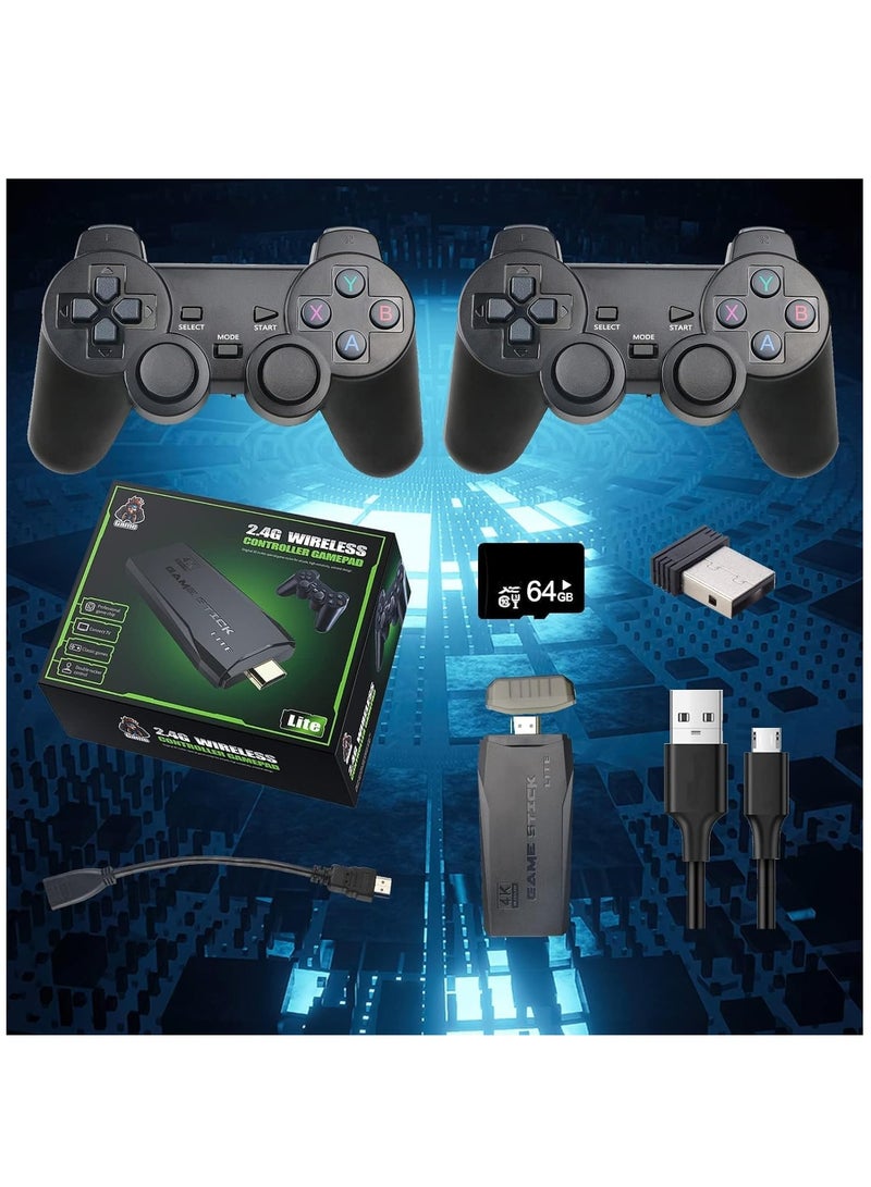 ELTRAZONE wireless retro game console, plug and play video games 4k hdmi output for tv, classic game stick built in 10000+ games with 9 emulators and 2 wireless controller 2.4g gift for kids & adults - Image 5