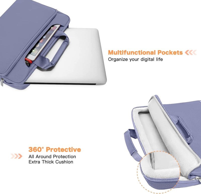 360 Protective Laptop Bag 15.6 inch - Lavender Gray - Image 2
