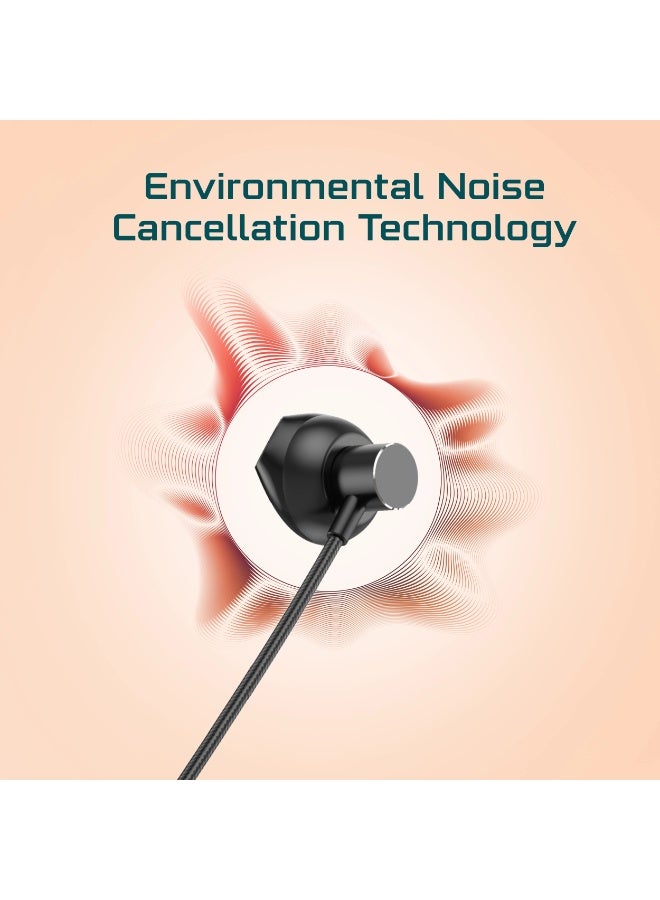AcceOn ACC-BT982 Elite Flow Wireless Neckband – ENC Noise Cancellation, 22-Hour Playtime, Bluetooth 6.0, 2000H Standby, IPX Waterproof, High-Fidelity Audio – Black - Image 5