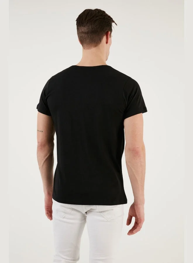 Buratti  Buratti Cotton Slim Fit Crew Neck T Shirt Men's T SHIRT 541CALIFORNIA24 for Men | Best Price UAE