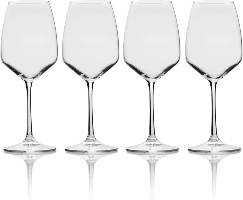 Mikasa Melody White Wine Glass Set of 4 15Ounce Clear - Image 1