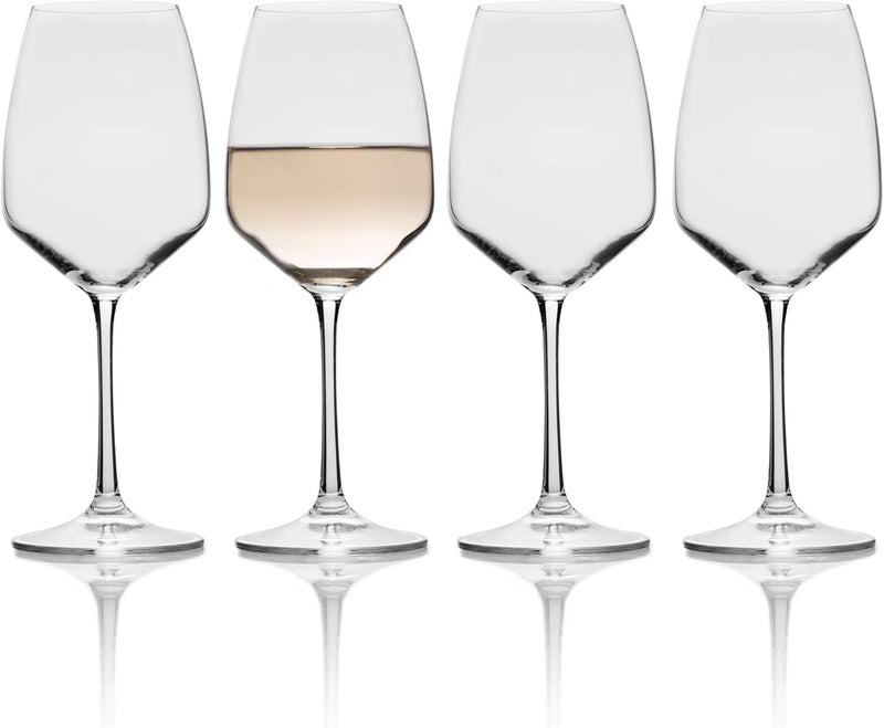 Mikasa Melody White Wine Glass Set of 4 15Ounce Clear - Image 2