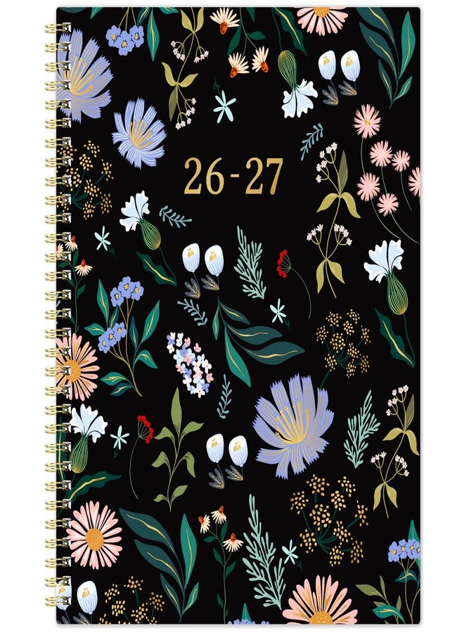 Vondafe Planner 2026-2027 - 2026-2027 Planner Weekly and Monthly 9" x 11", JULY 2026 - JUNE 2027, Academic Planner 2026-2027, Monthly Calendar Planner with Colorful Tabs, Spiral Binding, Pocket - Black - Image 1
