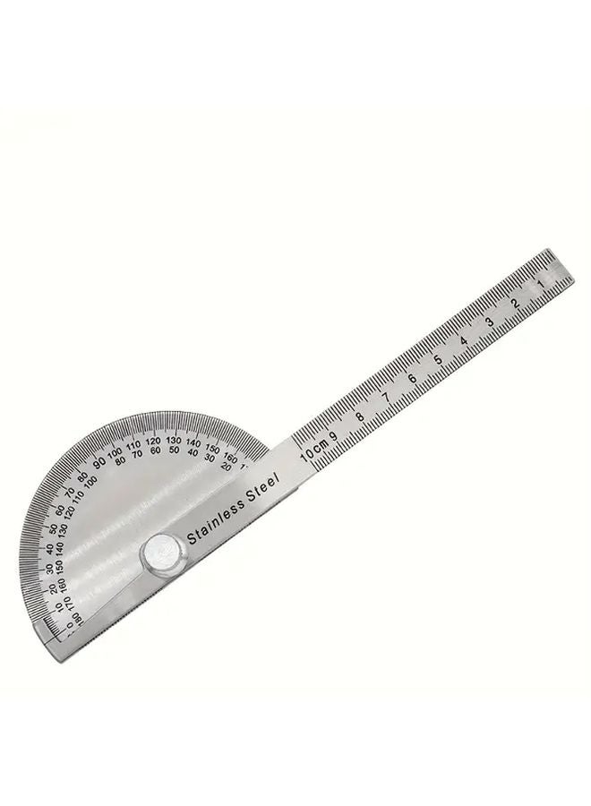 2pcs Heavy Duty Metal Angle Ruler and Protractor with 0 180 Degree Scale 1 8 Inch Precision - Image 4