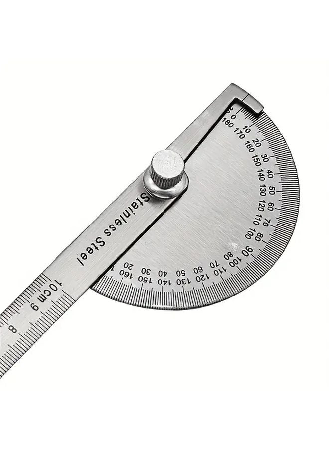 2pcs Heavy Duty Metal Angle Ruler and Protractor with 0 180 Degree Scale 1 8 Inch Precision - Image 5