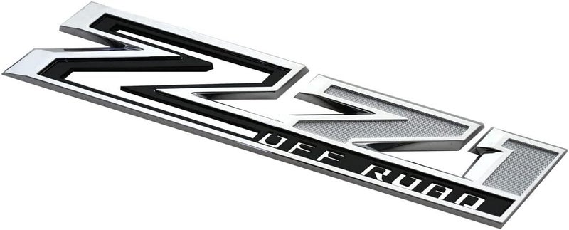Yoaoo 2-Pack OEM Z71 Off Road Emblems Side Decals Badges for Silverado (Chrome Black) - Image 5