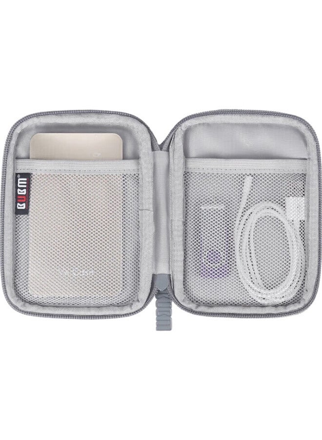 BUBM Bubm Portable Hard Drive Case, 2.5-Inch Storage Bag, Shockproof Hard Drive Protective Cover, Gray Single Layer Qsd-Myb - Image 1